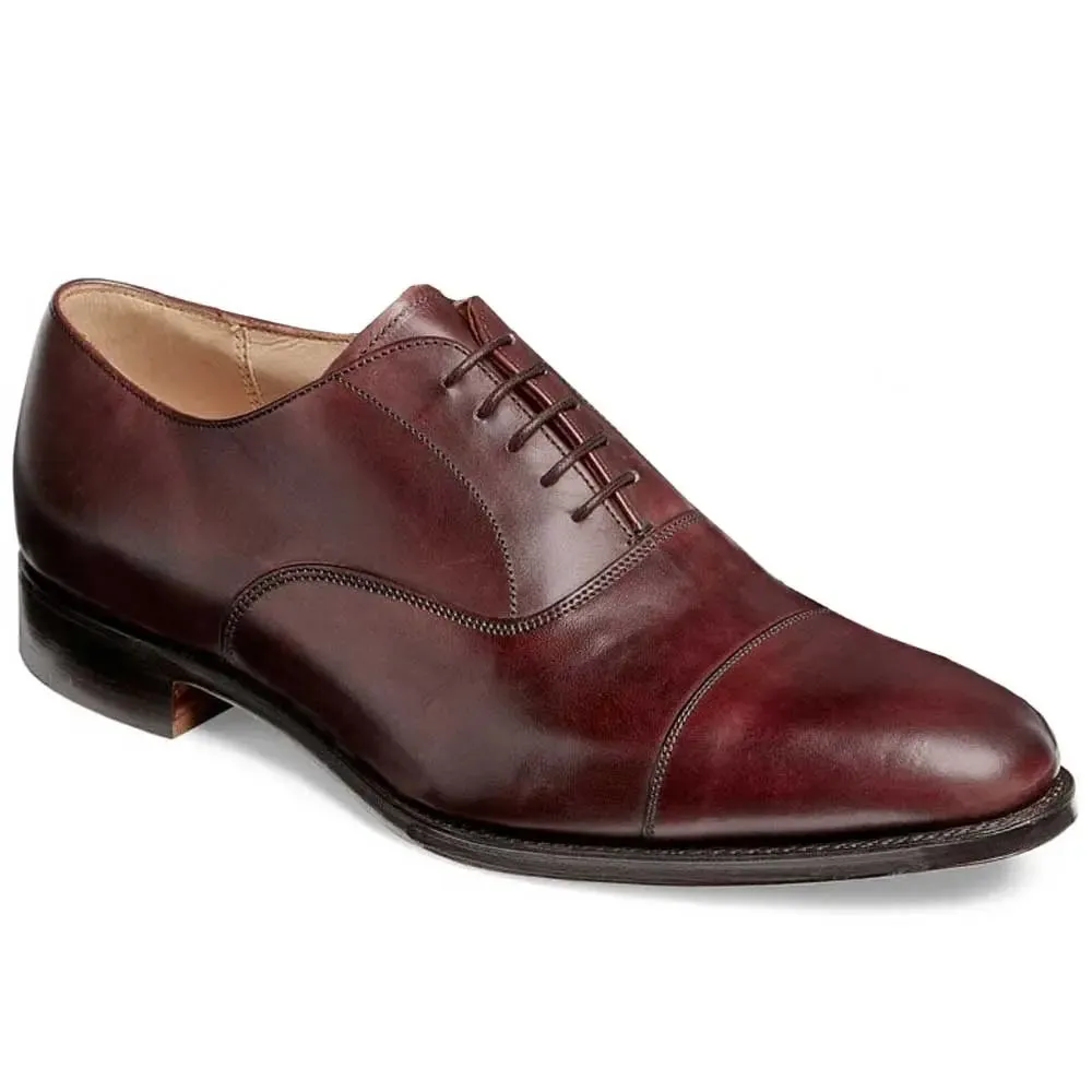 CHEANEY Shoes - Lime Leather Sole Oxford Shoes - Burgundy Calf