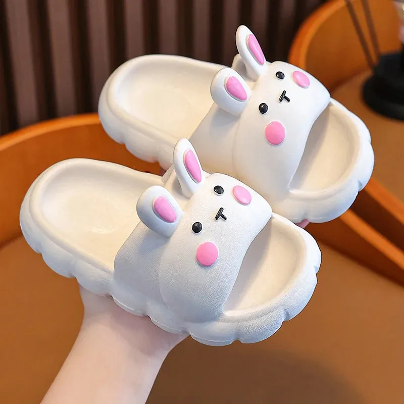 Children Slippers New Kids Cartoon Non-Slip Soft Soles For Small Toddler Indoor Home Sandals For 4-12 Year Boys And Girls