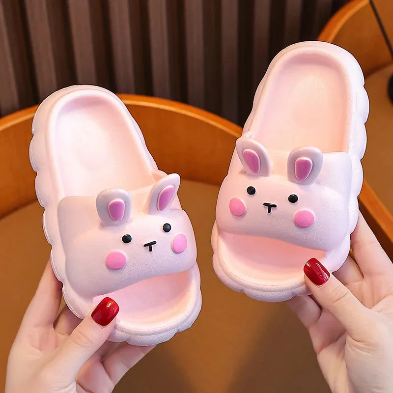 Children Slippers New Kids Cartoon Non-Slip Soft Soles For Small Toddler Indoor Home Sandals For 4-12 Year Boys And Girls