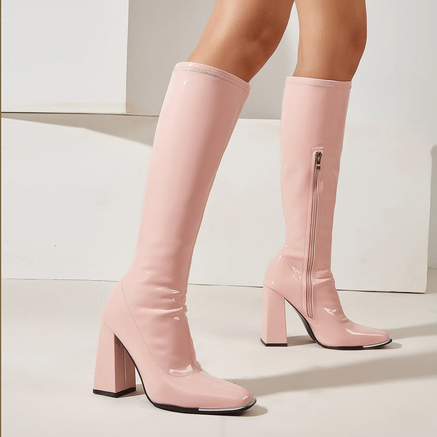 Chunky Heeled Boots