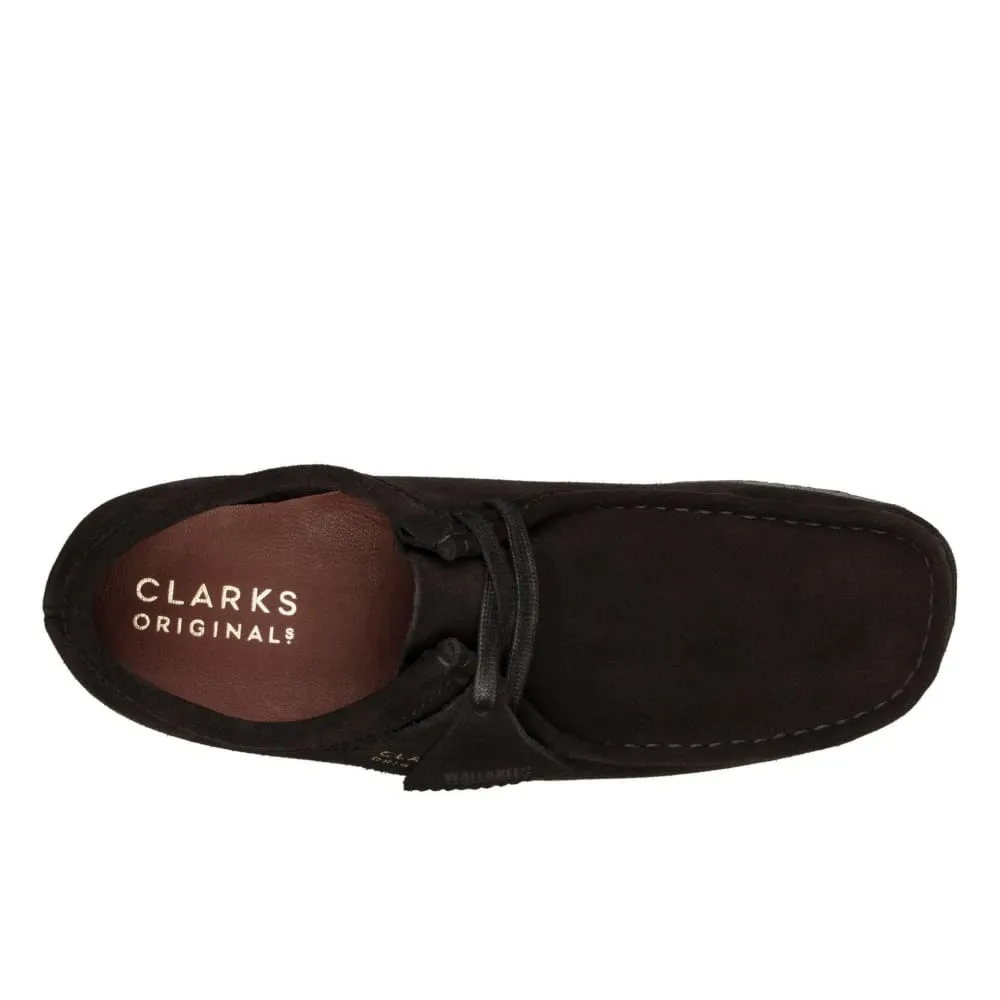 Clarks Originals Wallabee Low Men's Black Suede 26155519