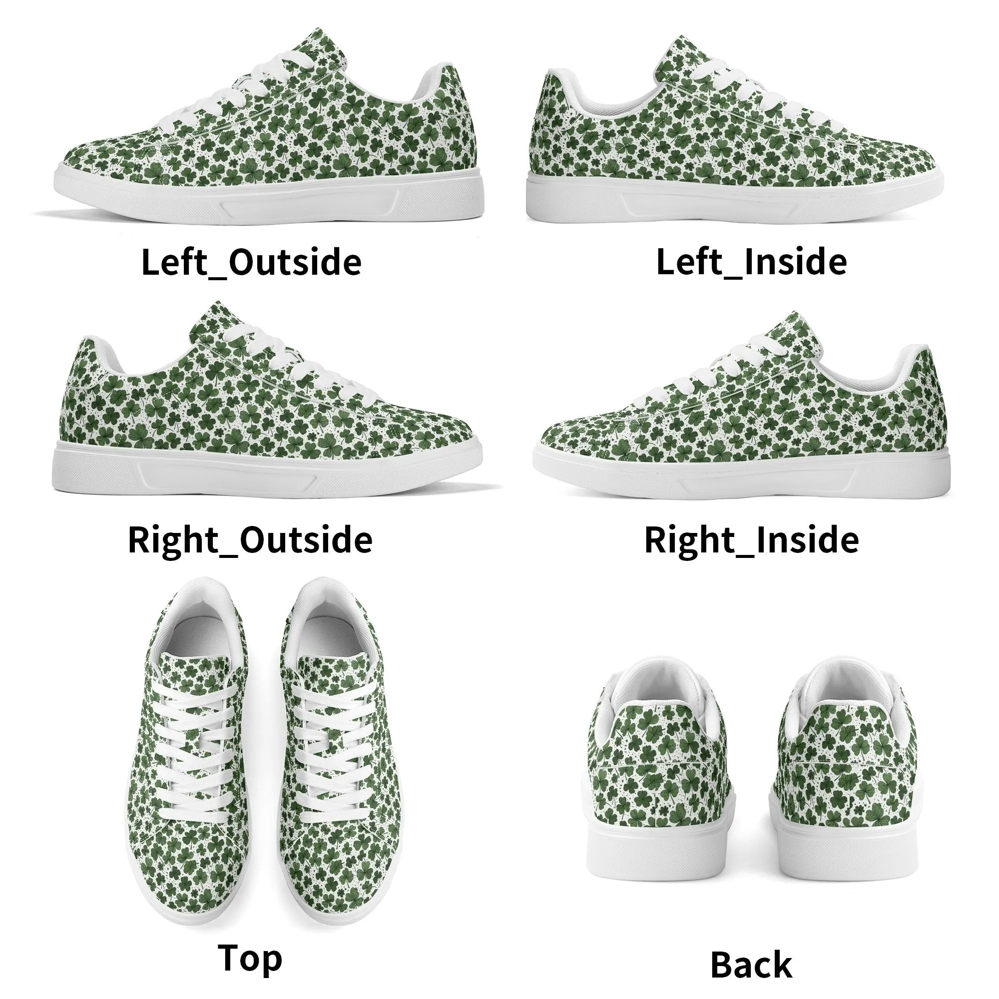 Clovers Adult Lightweight Brand Low Top Leather Shoes