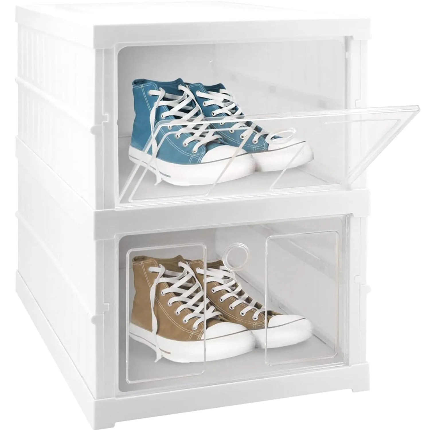 Compact 2-Layer Storage Rack for Closet & Kitchen