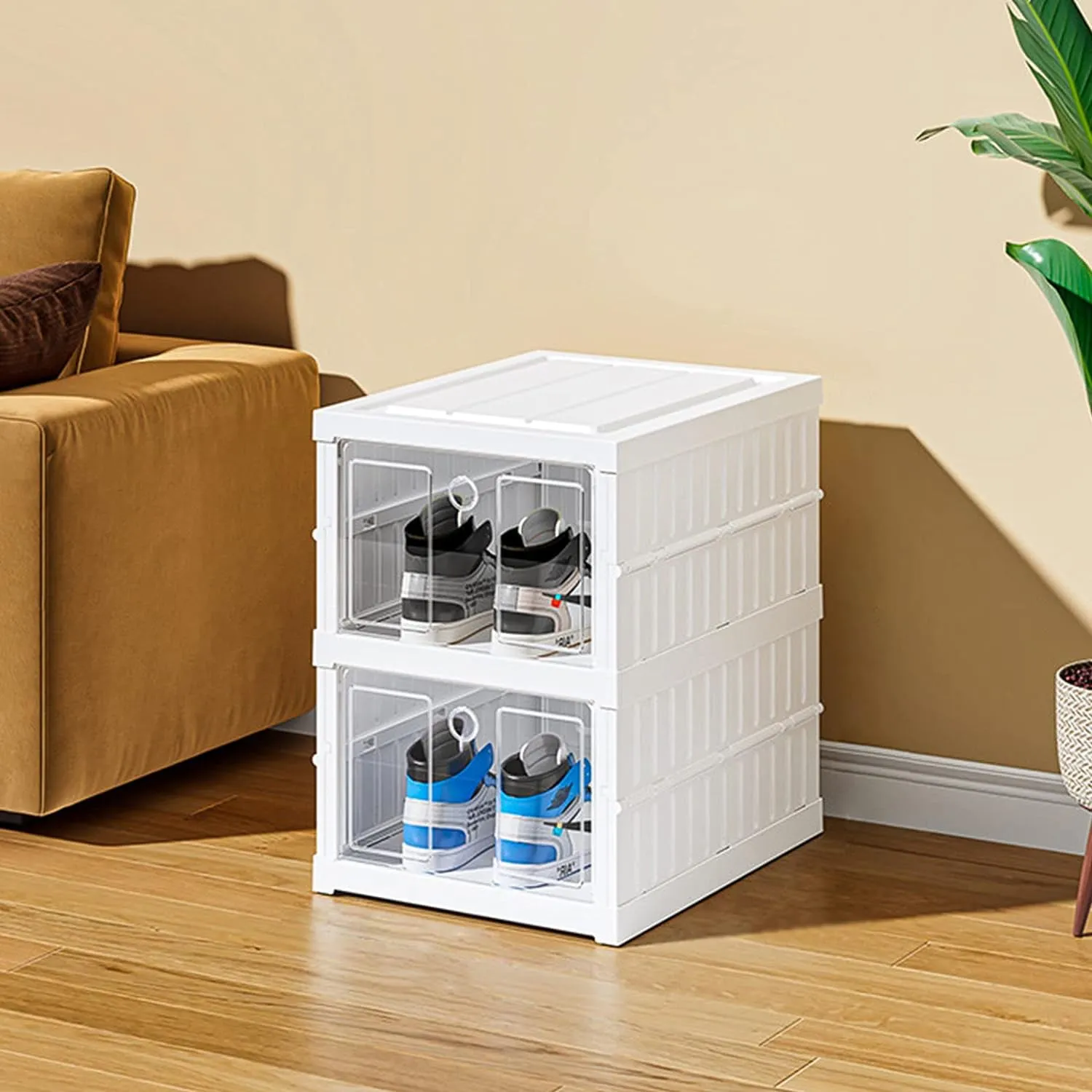 Compact 2-Layer Storage Rack for Closet & Kitchen