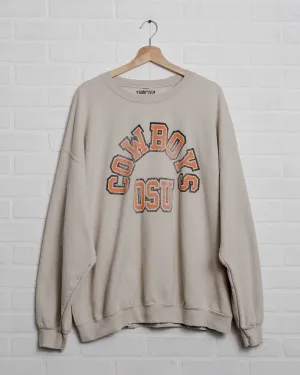 Cowboys Mega Arch Sand Thrifted Sweatshirt