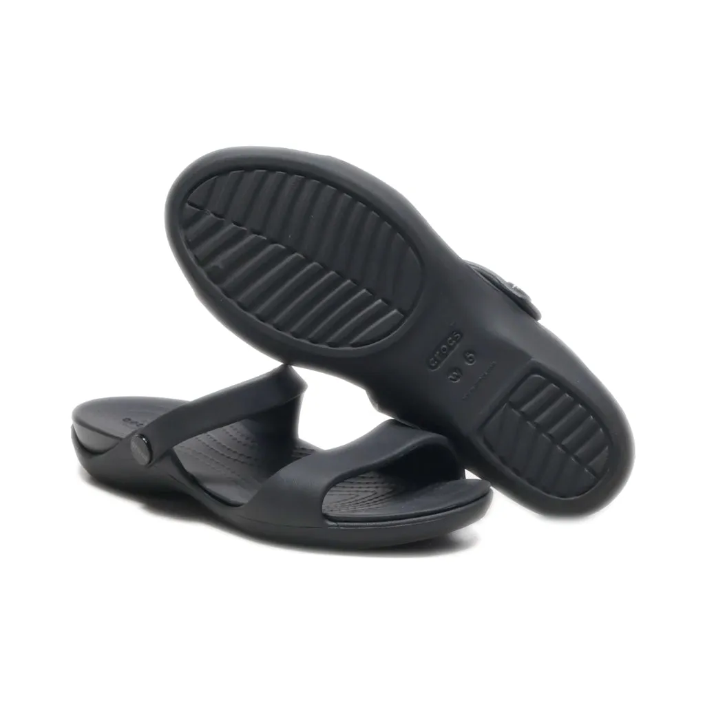 Crocs Bayaband Slippers Rubber Black Colour For Women