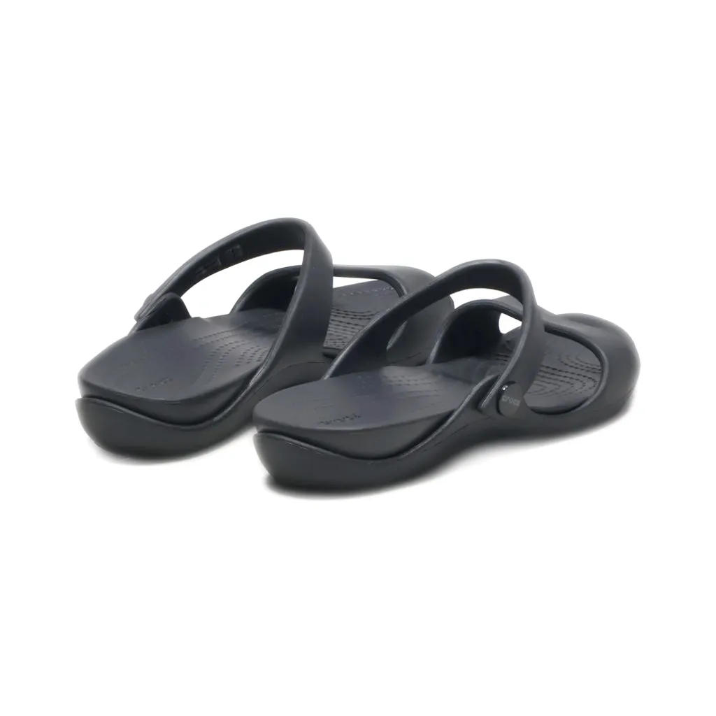 Crocs Bayaband Slippers Rubber Black Colour For Women