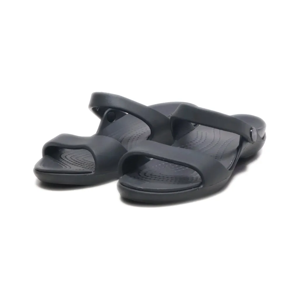 Crocs Bayaband Slippers Rubber Black Colour For Women