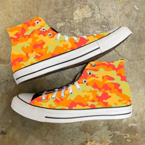 Custom Converse Shoes - Fall Colorful Classic Camouflage Custom Converse