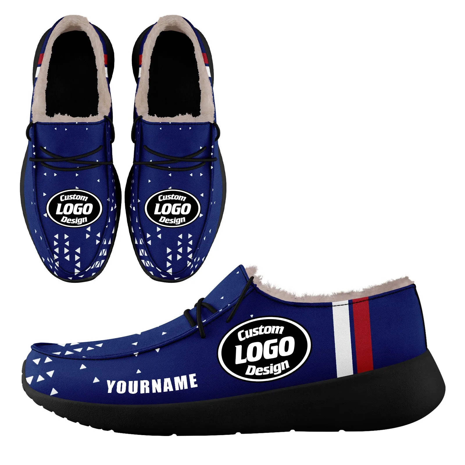 Custom Red Blue New York Sneaker Shoes Combo Offer Personalized Combo ZH-D020289-21