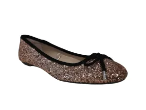 Debenhams Debut Glitter Womens Flat Pump Shoes