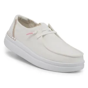 Dude Wendy Rise White Spark Women's Slip On Canvas Relaxed Fit Shoes