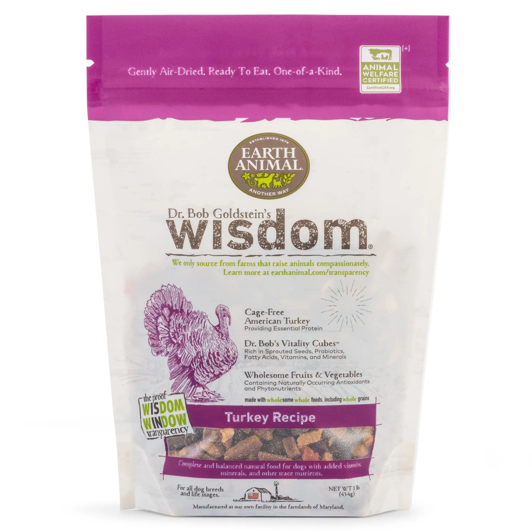 Earth Animal Wisdom Turkey Dog Food