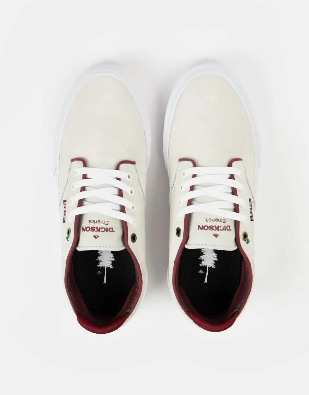 Emerica Dickson Skate Shoes - White