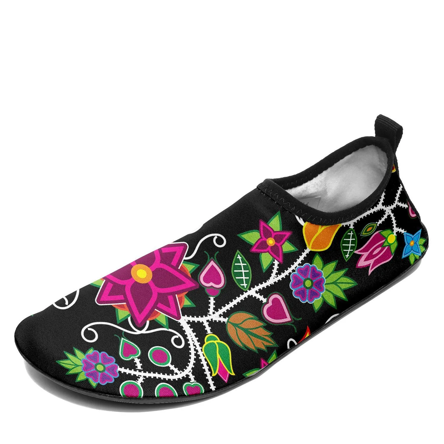 Floral Beadwork - 01 Sockamoccs Kid's Sockamoccs Slip On Shoes