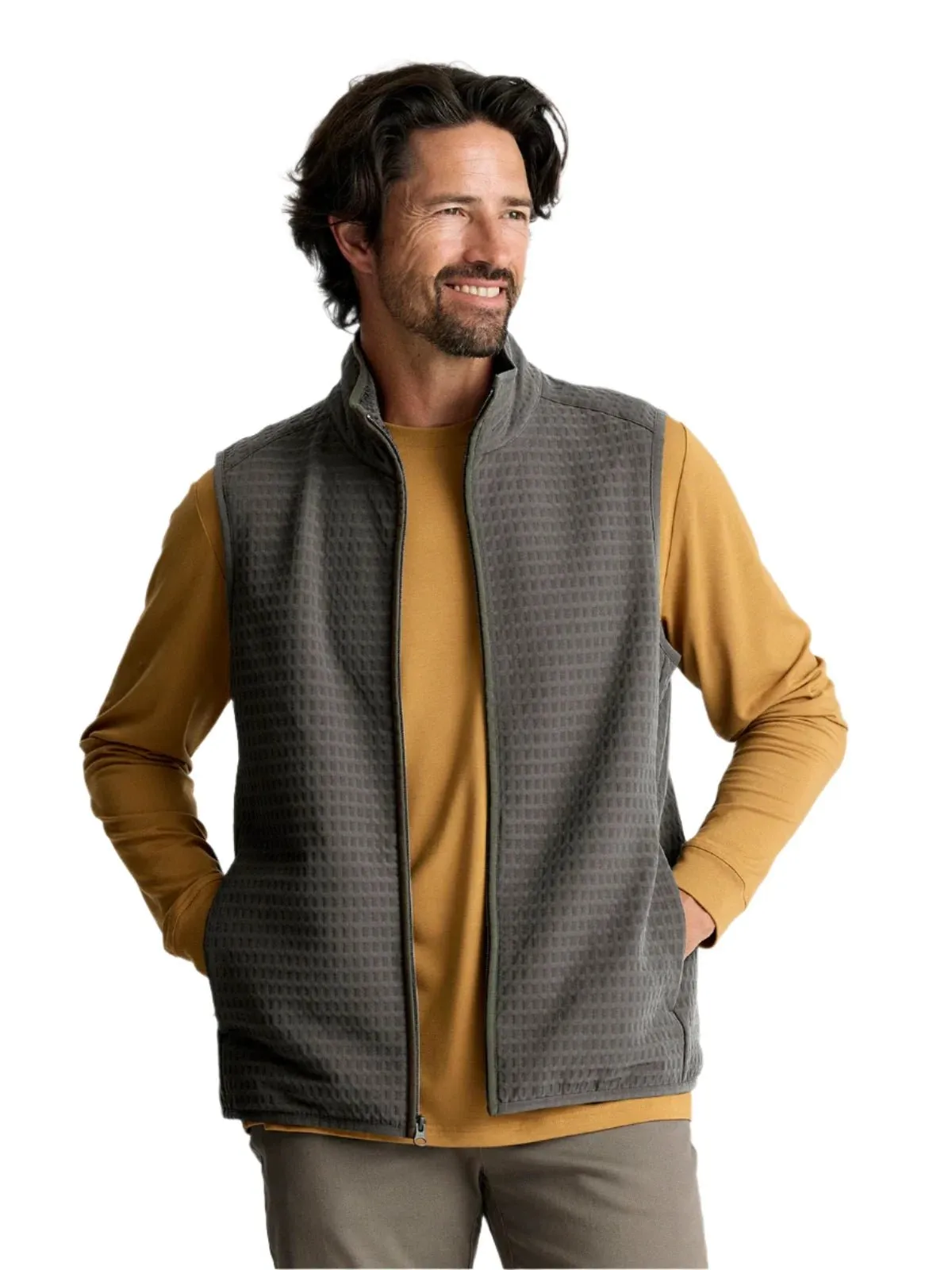 Free Fly Apparel Men's Gridback Fleece Vest