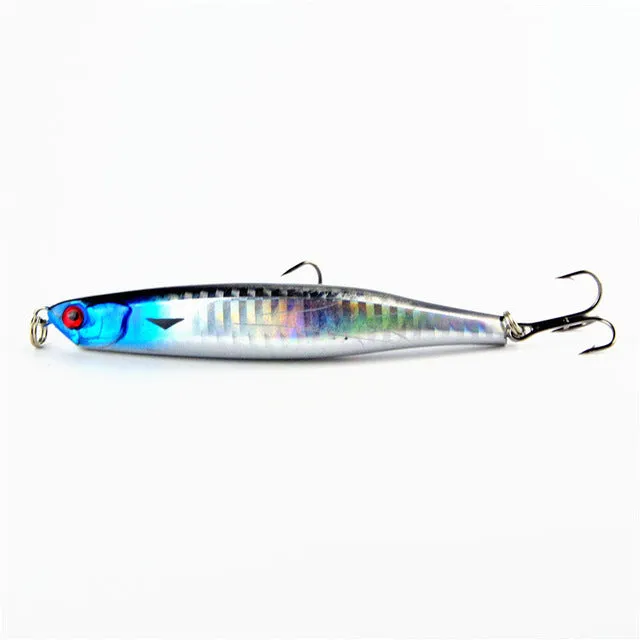 Free Shipping 1pcs Fishing Tackle Hard Minnow Lure Artificial Bait Fishing Lure with 2 Fish Hook 9cm/8.3g Mixed 5 color