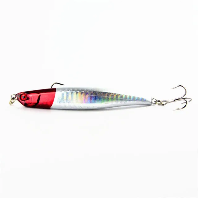 Free Shipping 1pcs Fishing Tackle Hard Minnow Lure Artificial Bait Fishing Lure with 2 Fish Hook 9cm/8.3g Mixed 5 color