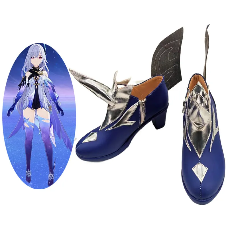 Genshin Impact Skirk Cosplay Shoes