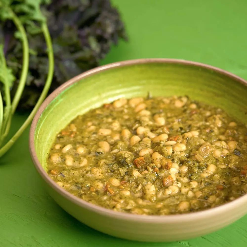 Good to-Go Dehydrated Kale and White Bean Stew - Double Serving Pouch