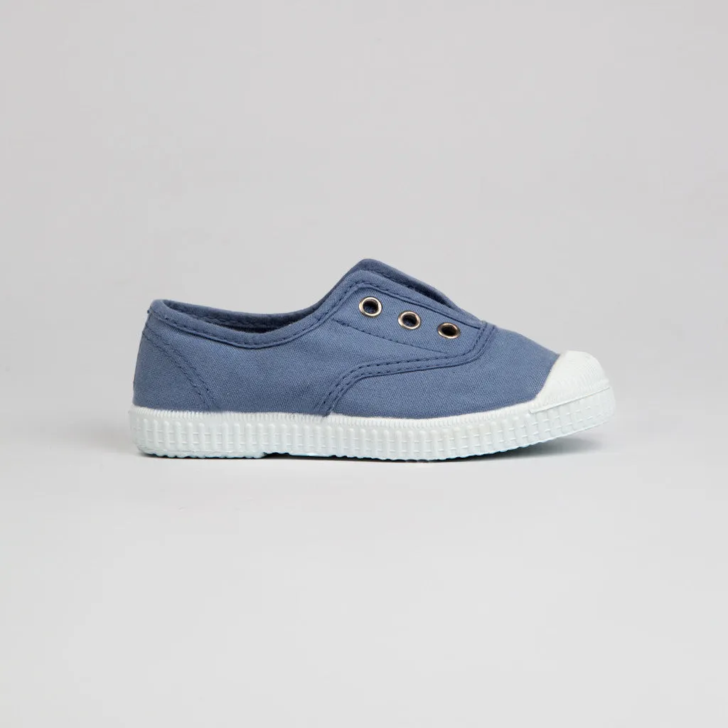 Hampton Canvas Plum - STEEL BLUE (EU 24-36)