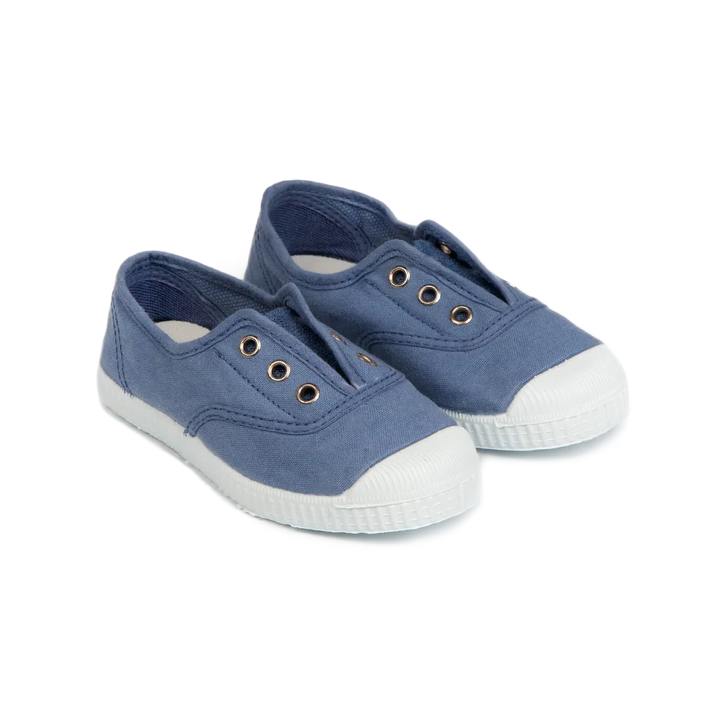 Hampton Canvas Plum - STEEL BLUE (EU 24-36)