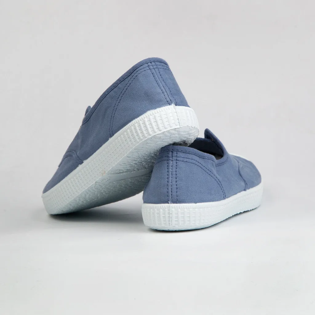 Hampton Canvas Plum - STEEL BLUE (EU 24-36)