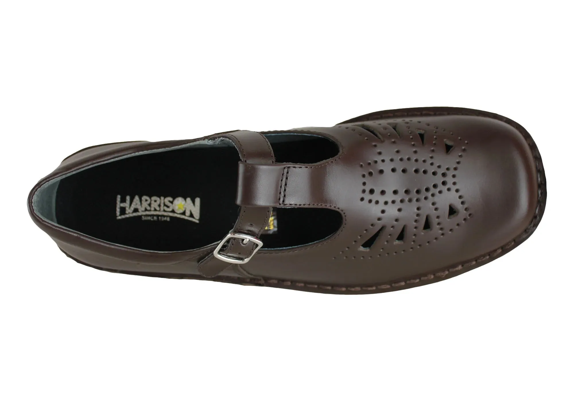 Harrison Indiana II Junior School Shoes - Brown