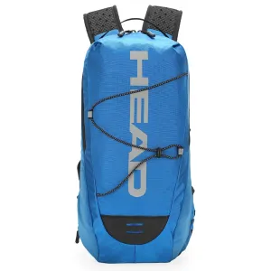 HEAD TrailBlazer Series Rucksack Bags for Men - 10 L | 100% Polyester | Tourist, Trekking, Hiking Backpack for Men & Women | Water Resistant | Travel Bag | Camping Daypack for Outdoor Sports | Blue