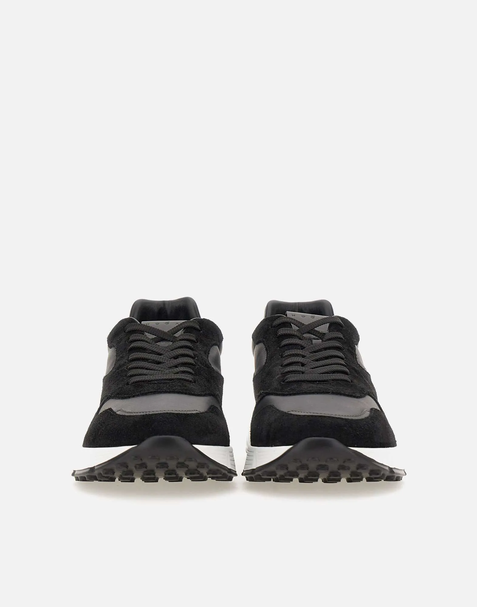 Hyperlight Black Suede Leather Sneakers