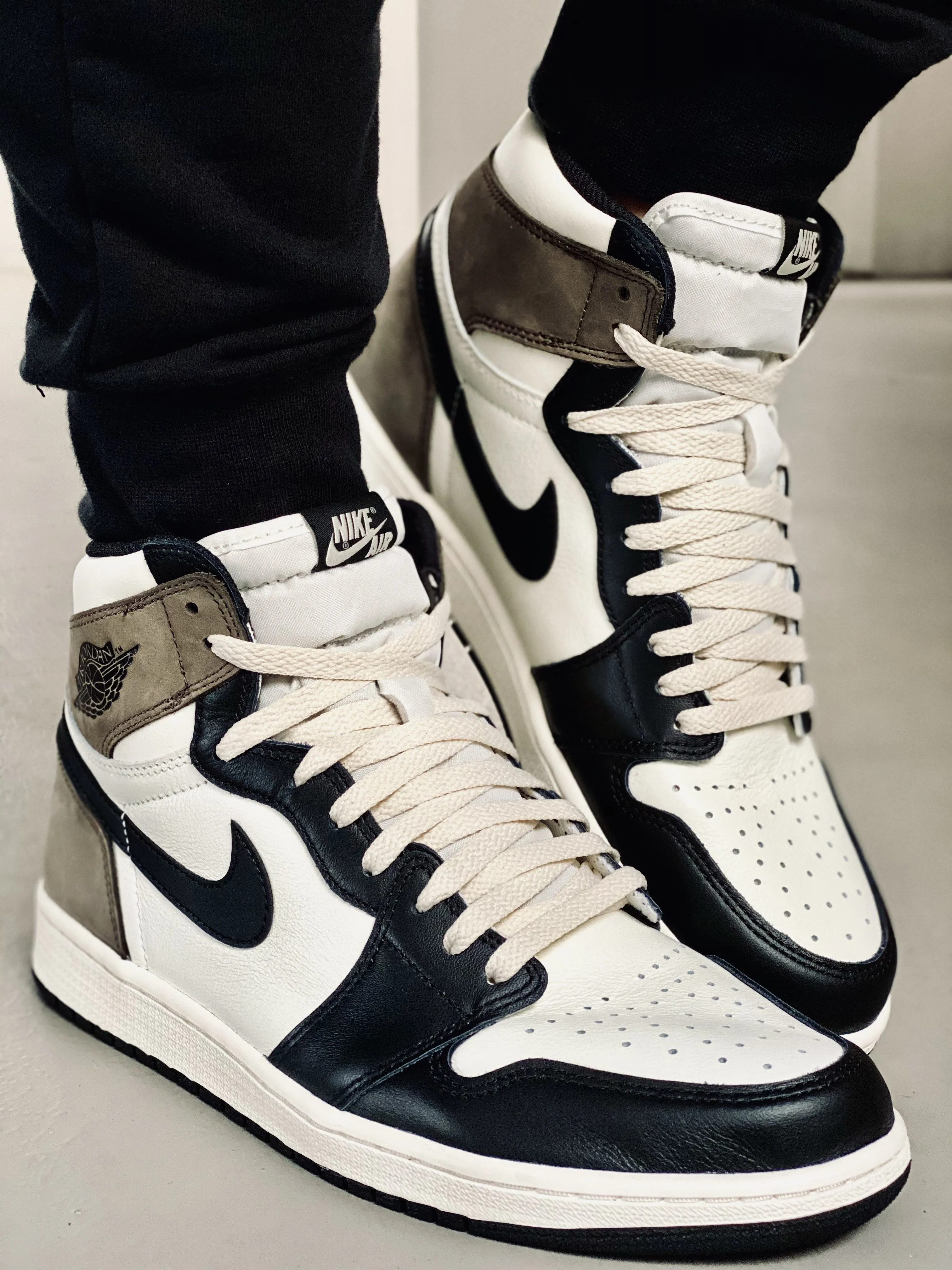 Jordan 1 Laces Basics Flat Thin - Vintage Cream Laces Jordan 1