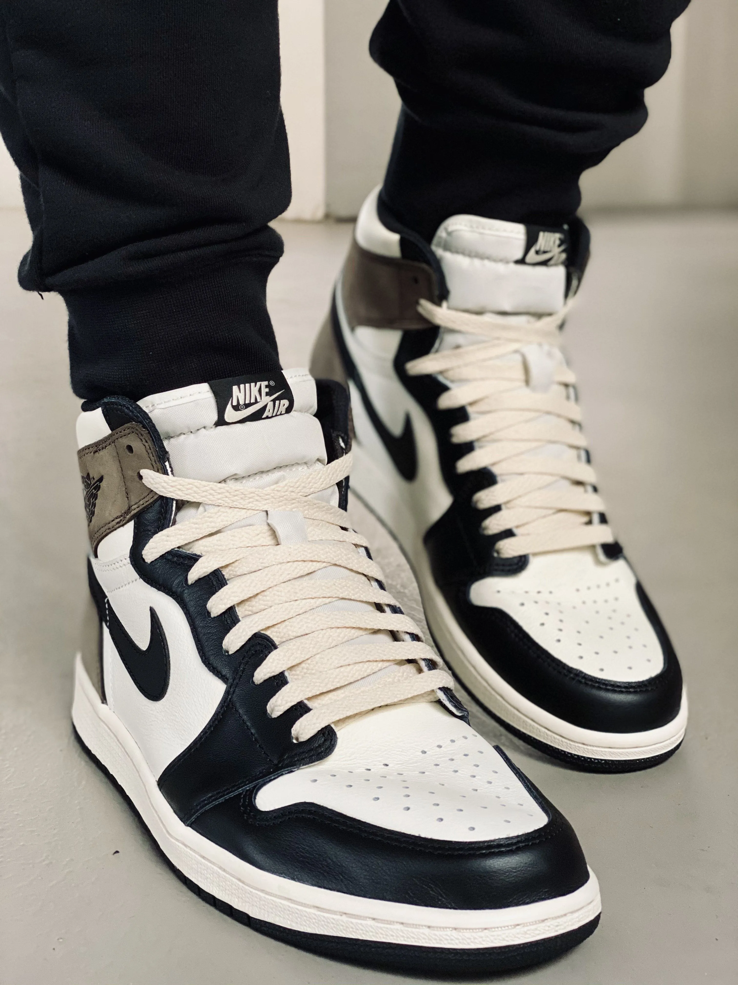 Jordan 1 Laces Basics Flat Thin - Vintage Cream Laces Jordan 1