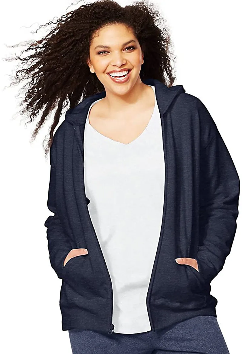 Just My Size Women's Plus-Size EcoSmart Full-Zip Hoodie