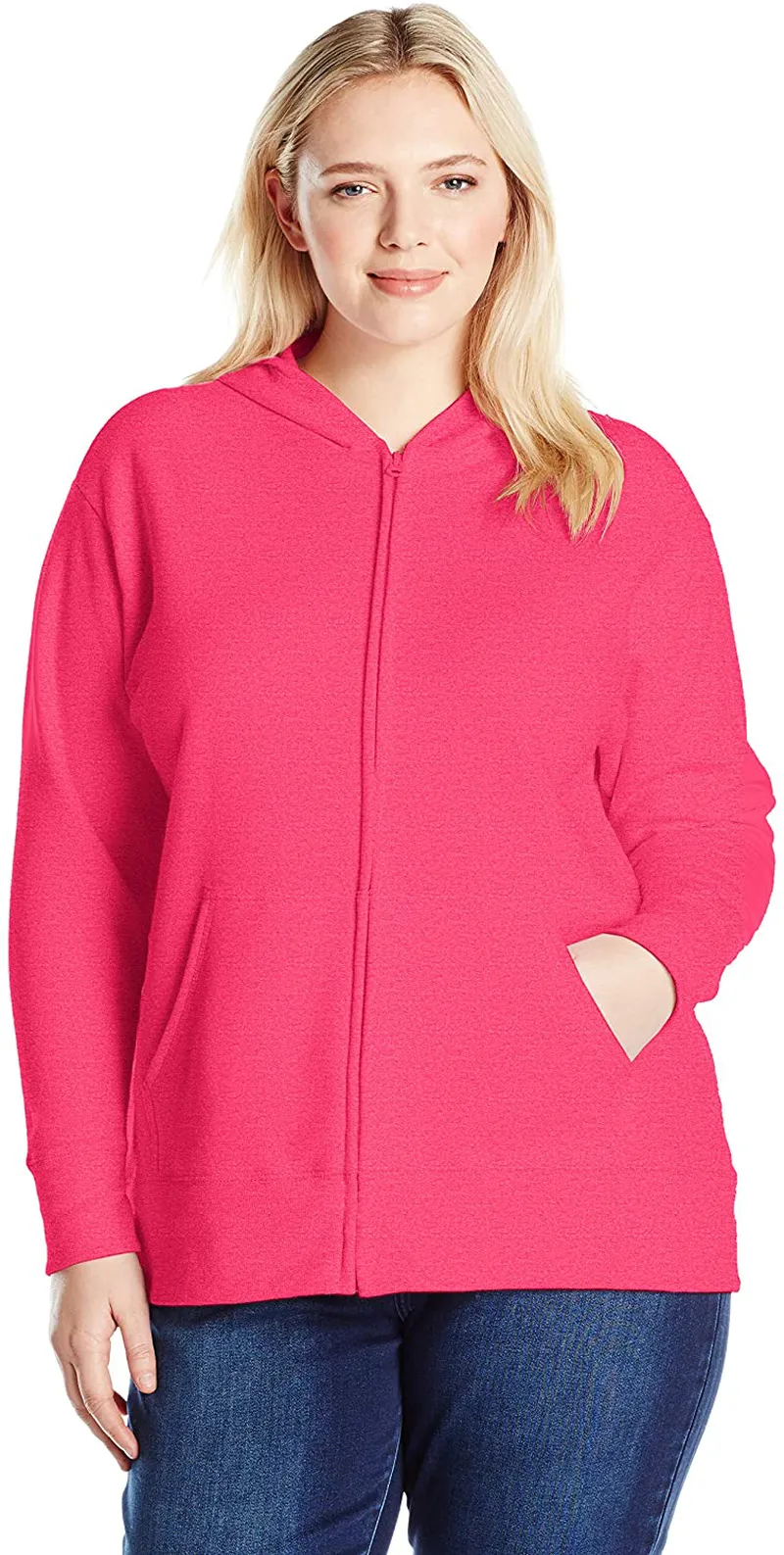 Just My Size Women's Plus-Size EcoSmart Full-Zip Hoodie