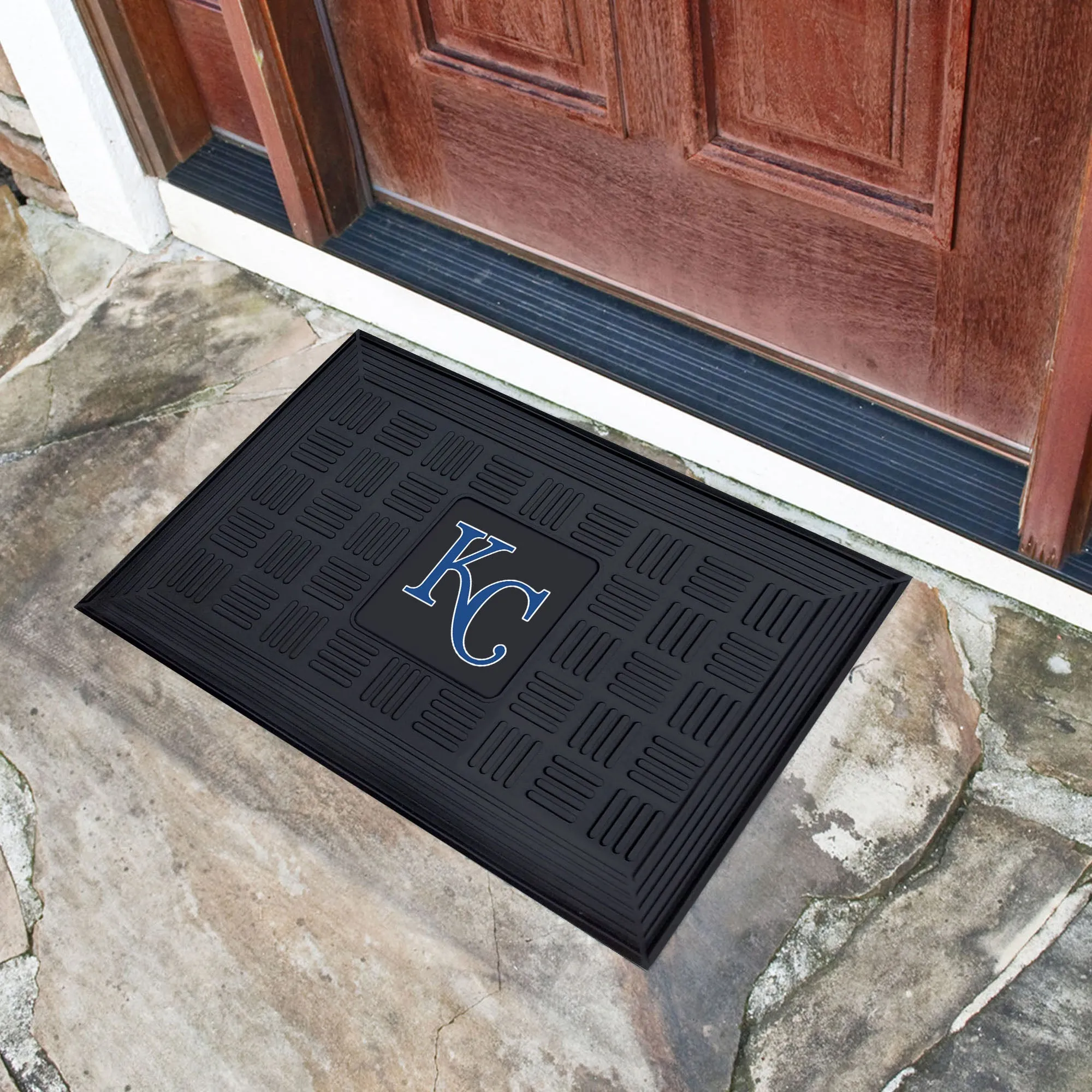 Kansas City Royals Heavy Duty Vinyl Medallion Door Mat - 19.5in. x 31in.