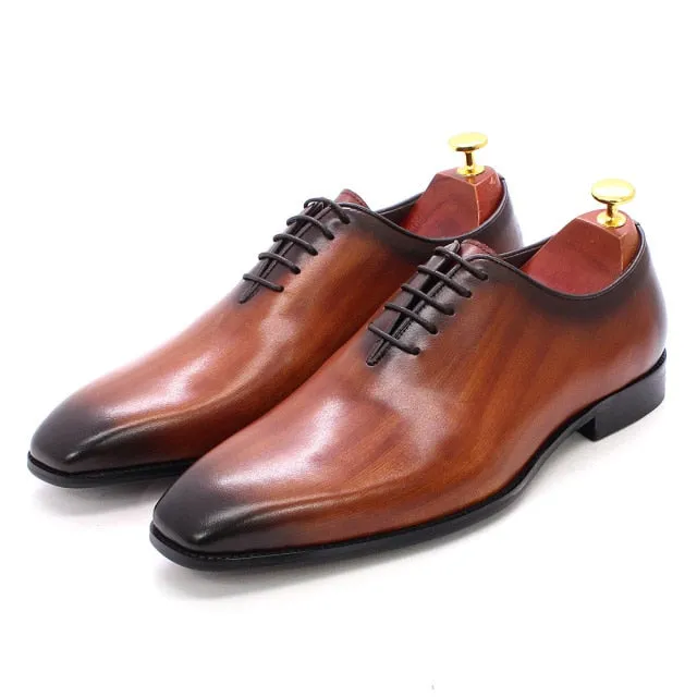 Lace-Up Oxford Leather Handmade Shoes