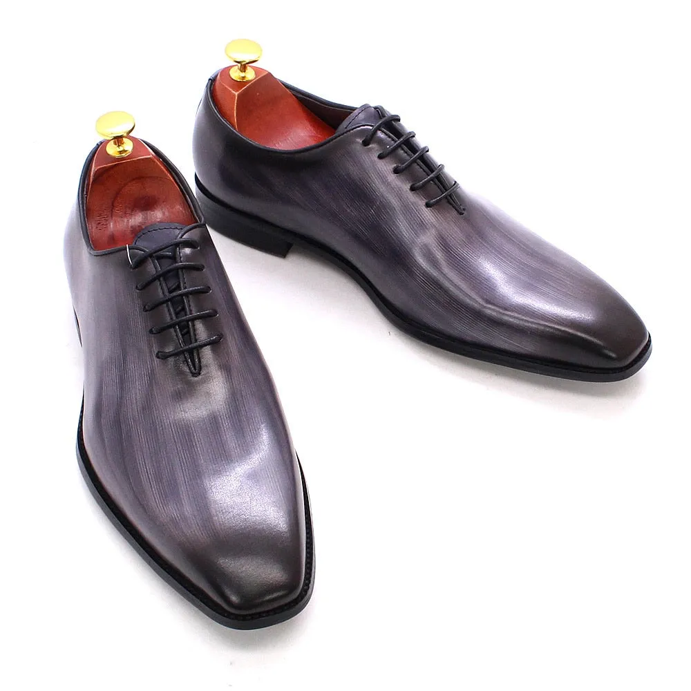 Lace-Up Oxford Leather Handmade Shoes