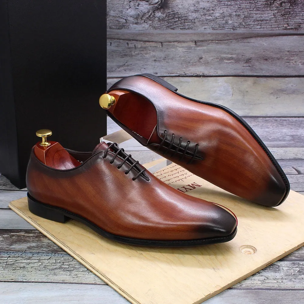 Lace-Up Oxford Leather Handmade Shoes