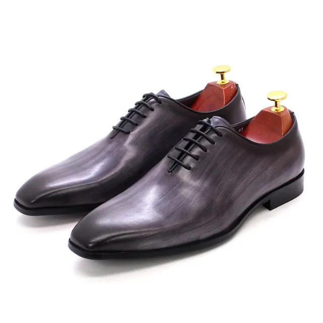 Lace-Up Oxford Leather Handmade Shoes