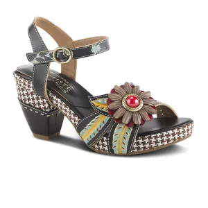 L'Artiste Astarr Heeled Sandal (Women) - Black Multi