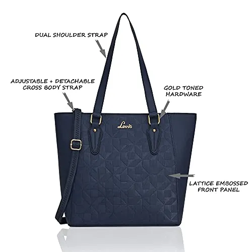 Lavie Women's Zarya Medium Tote Bag Navy Ladies Purse Handbag