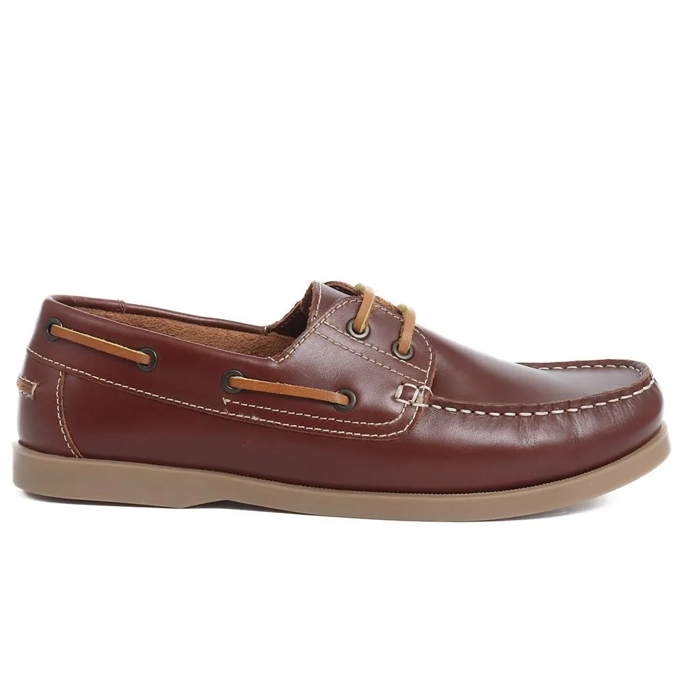 Leather Boat Shoes - SHAFI37009 / 323 614