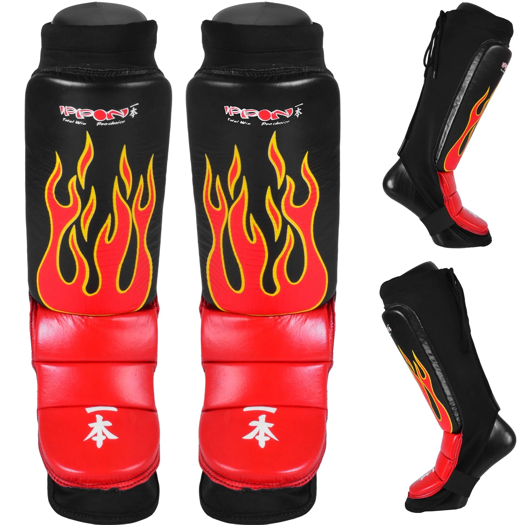 MAR-246D | Genuine Leather MMA Shin Instep Leg Guards