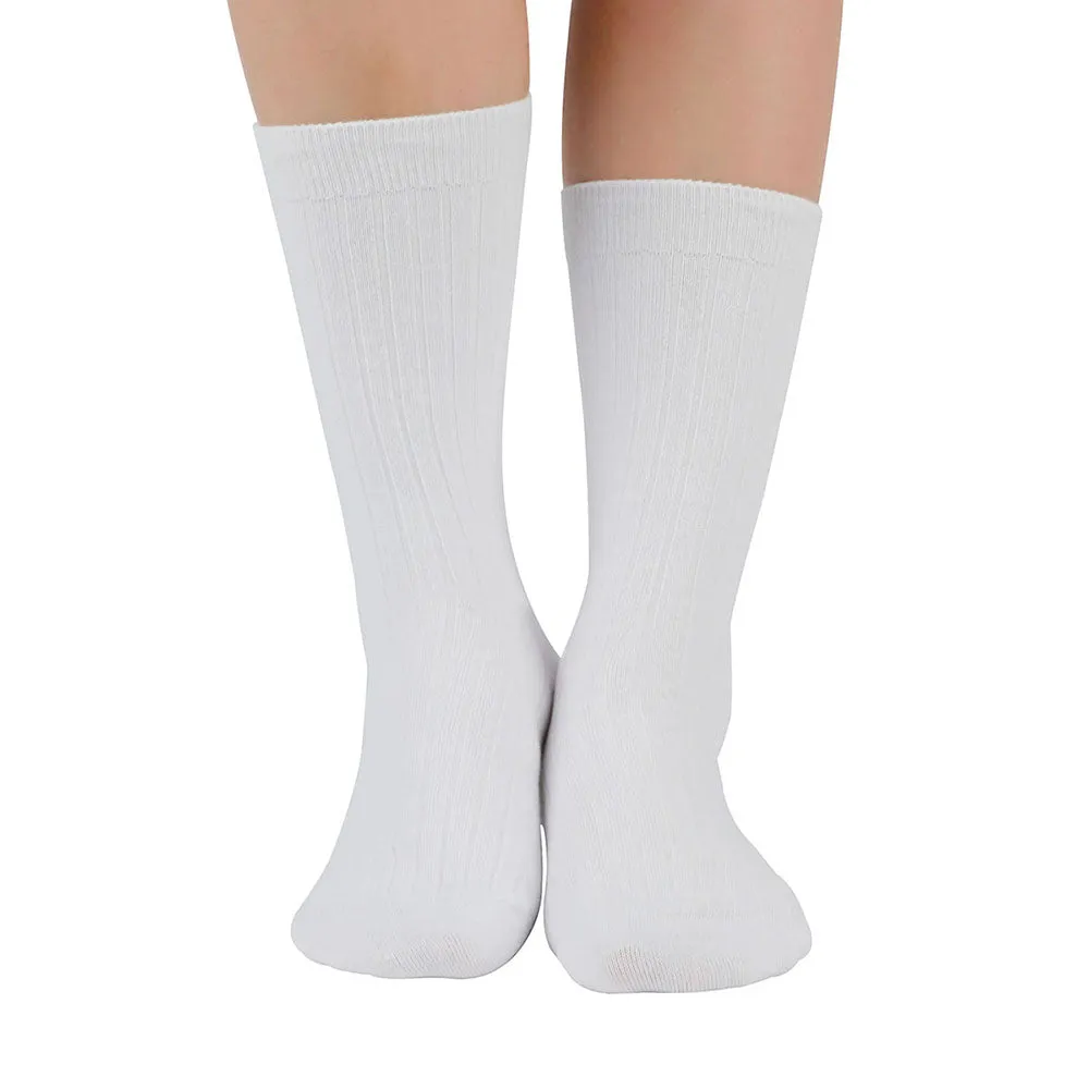 MD Cotton Non-Binding Soft Circulation Crew Socks (2 Pairs)