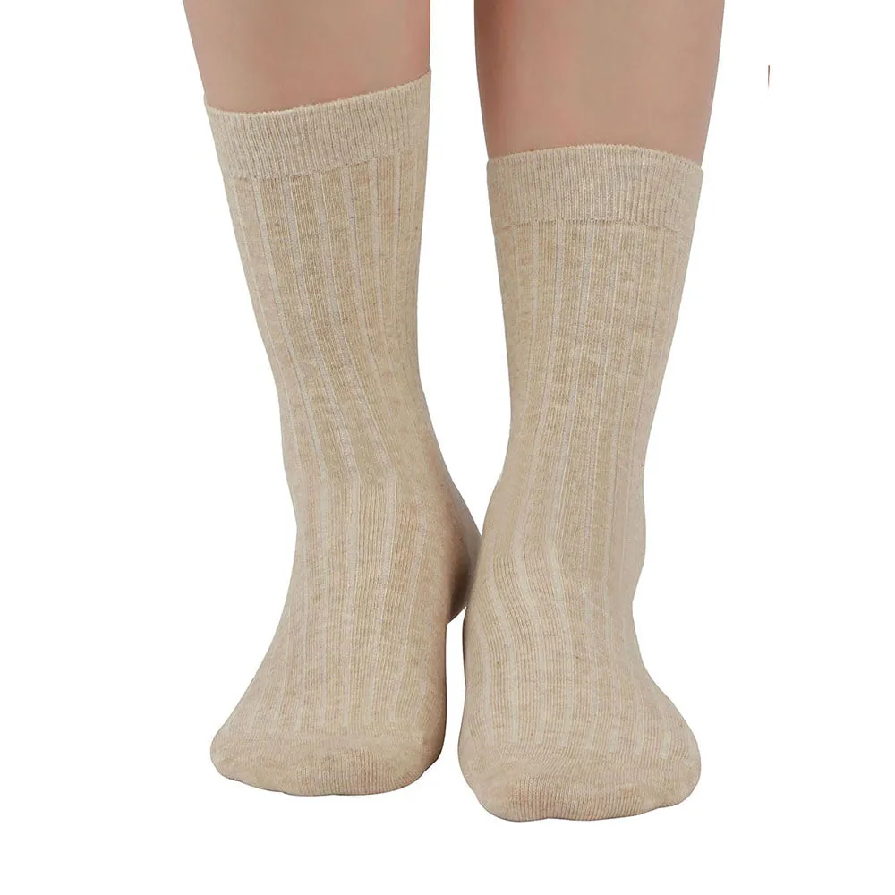 MD Cotton Non-Binding Soft Circulation Crew Socks (2 Pairs)