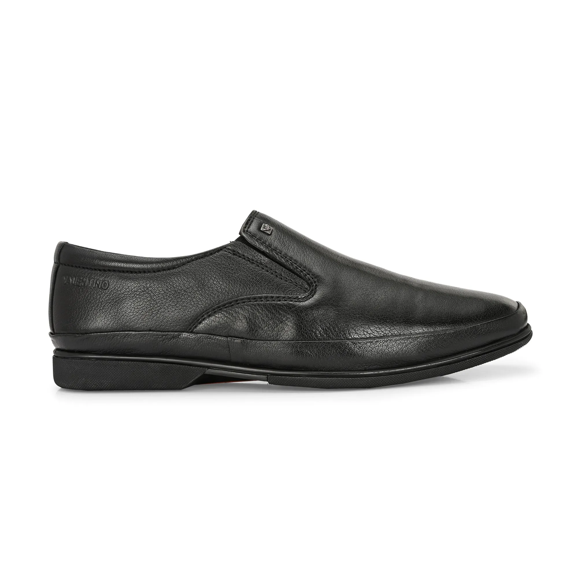 Men Premium Leather Black Slip-On Formal Shoes (Port-02)