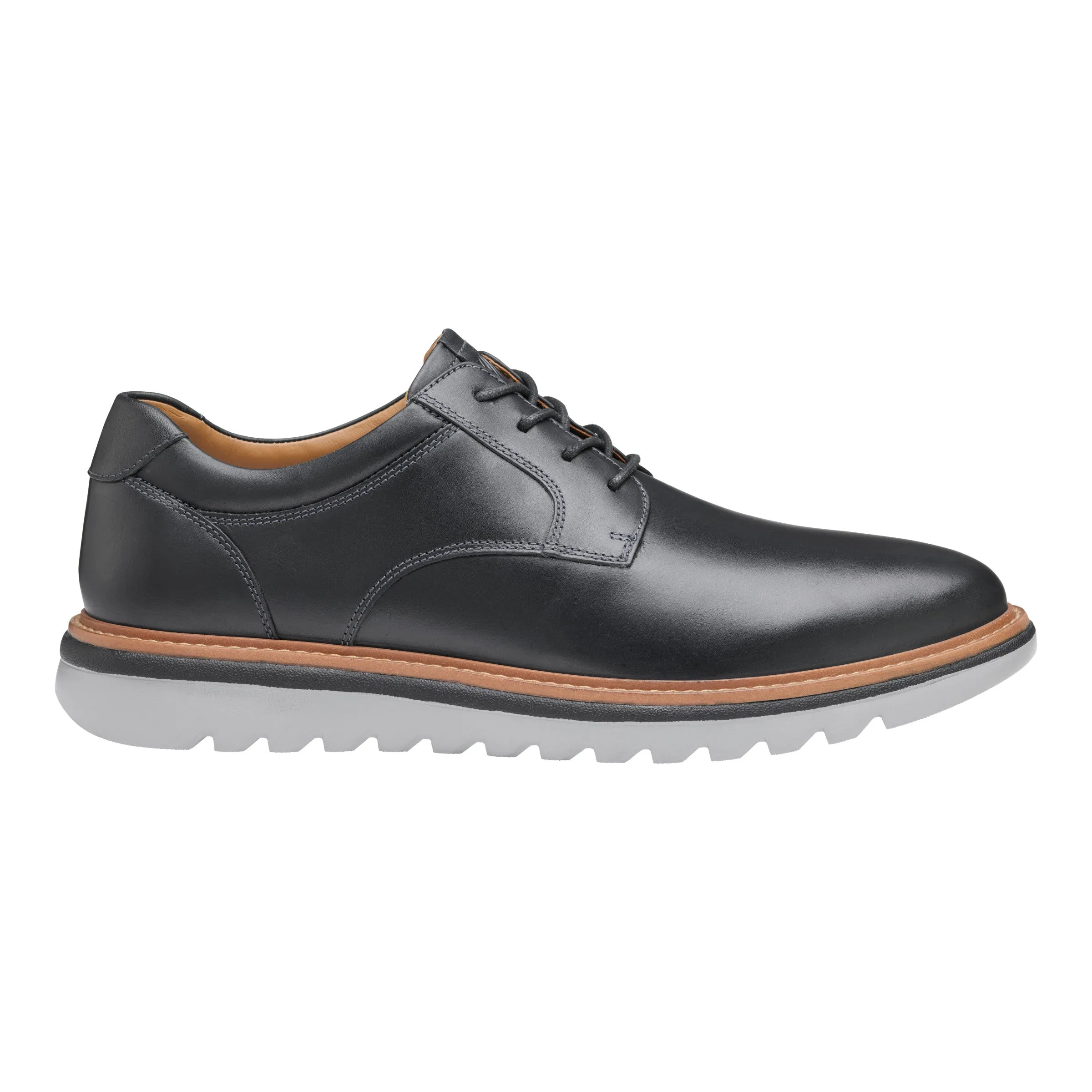 Men's Johnston & Murphy Braydon Plain Toe Color: Black