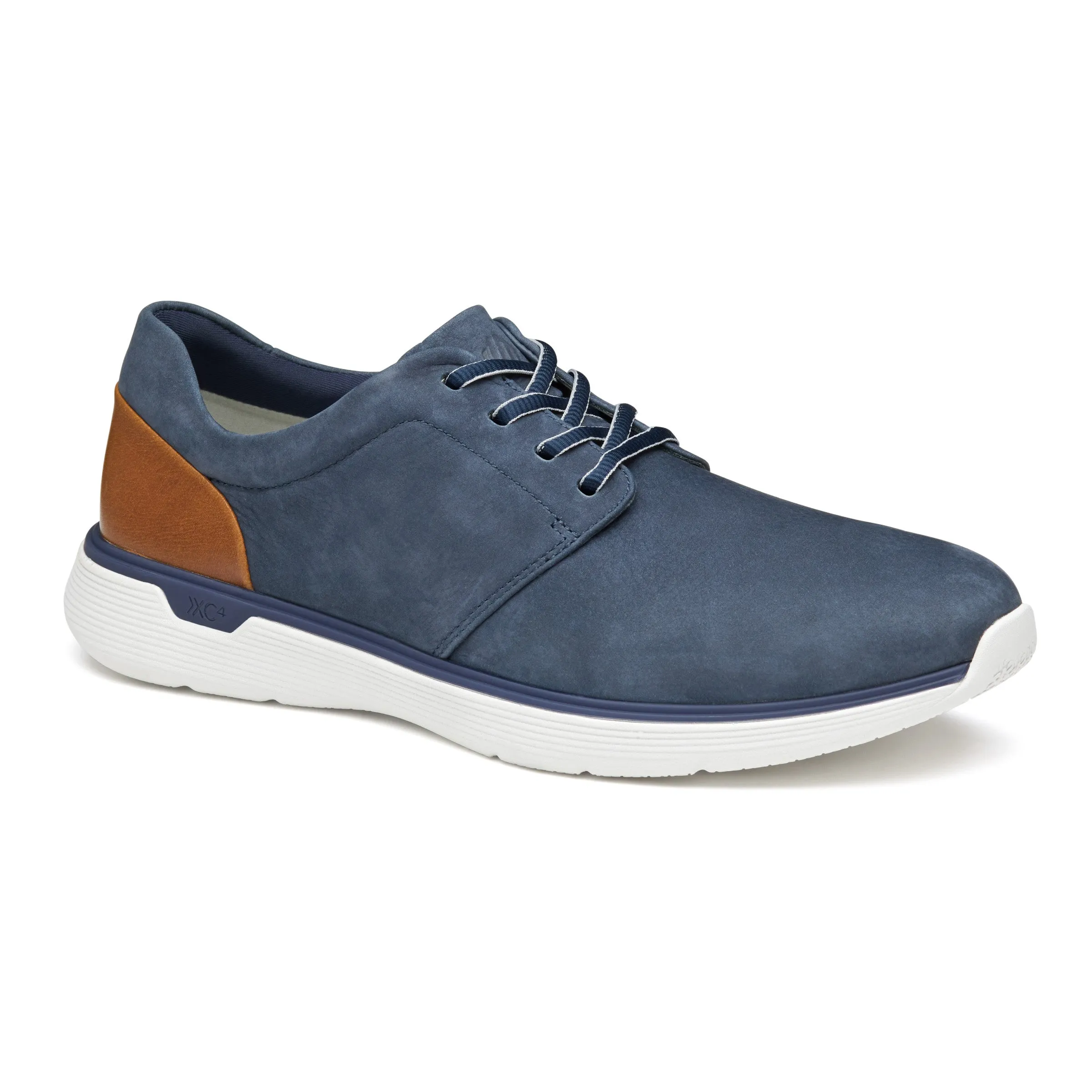 Men's Johnston & Murphy XC4 Prentiss 2.0 Waterproof Plain Toe Color: Navy