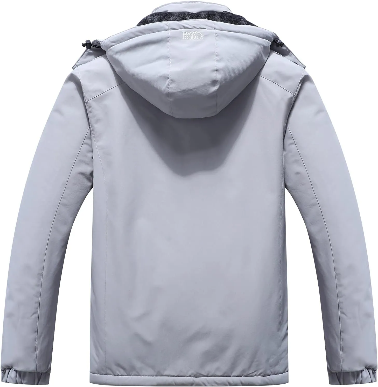 Men's Winter Ski Jacket - Waterproof Windbreaker with Hood, Ideal for Snowboarding and Rainy Conditions