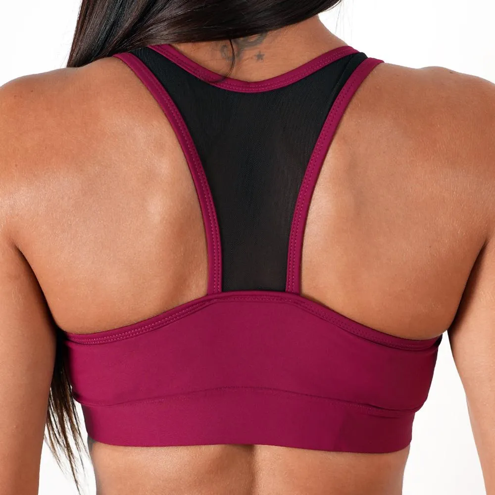 Mesh Top Sports Bra